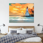 灯台 キャンバスプリント (インサイチュ (寝室))