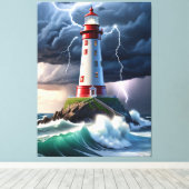 灯台 キャンバスプリント (インサイチュ (ウッドフロア))