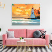 灯台 キャンバスプリント (インサイチュ (リビング))