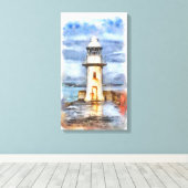 灯台 キャンバスプリント (インサイチュ (ウッドフロア))