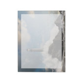 灯台 |クラッシュ波のある灯台 ノートパッド (回転)