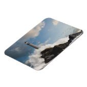 灯台 |クラッシュ波のある灯台 マグネット (左側)