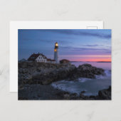 灯台 |ケープ・エリザベス・メイン・ライト・ハウス ポストカード (正面/裏面)