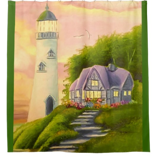 灯台 シャワーカーテン (正面)