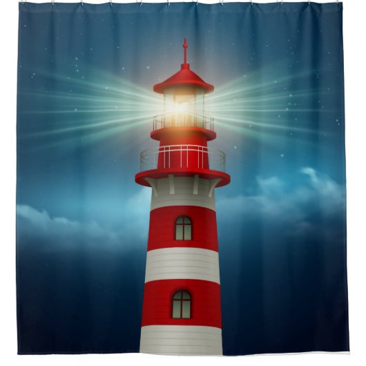 灯台 シャワーカーテン (正面)