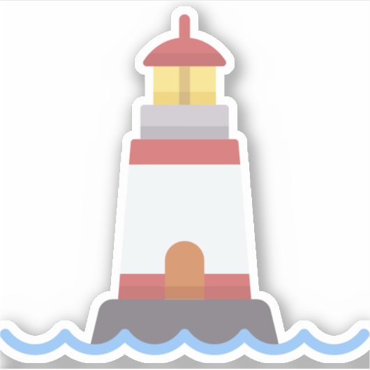 灯台 シール (正面)