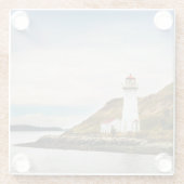 灯台 |ジョージズアイランドライトハウス ガラスコースター (裏面)