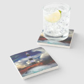 灯台 ストーンコースター (横)