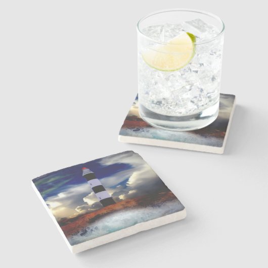 灯台 ストーンコースター (横)