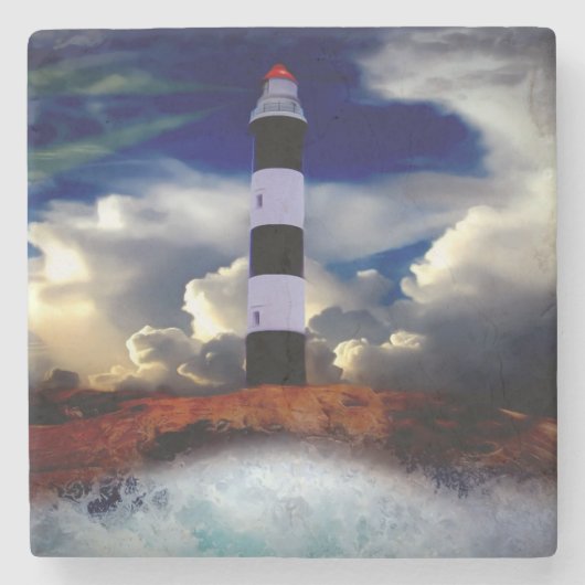 灯台 ストーンコースター (正面)