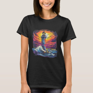 灯台 セーリング 海 ビーチ ボート 海辺 ハウス Tシャツ