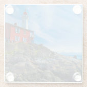 灯台 |ビクトリアハーバーバンクーバー島 ガラスコースター (裏面)