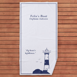 灯台 ビーチタオル