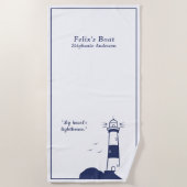 灯台 ビーチタオル (正面)