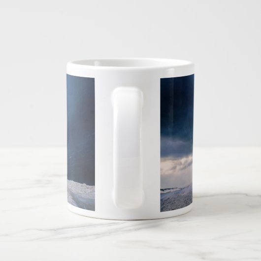 灯台 |フランクフォートライトハウスミシガン湖 ジャンボコーヒーマグカップ (裏面)