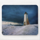 灯台 |フランクフォートライトハウスミシガン湖 マウスパッド (正面)
