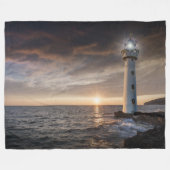 灯台 フリースブランケット (正面(横))