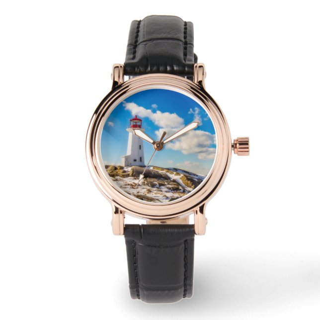 灯台 |ペギーズコーブノバスコシア 腕時計 (正面)