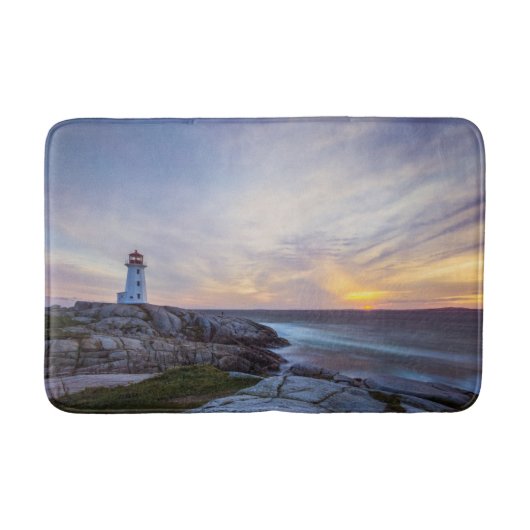 灯台 |ペギーズコーブライトハウスノバスコシア バスマット (正面)