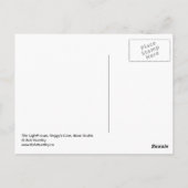 灯台、ペギーズコーブ、ノバスコシア。 ポストカード (裏面)