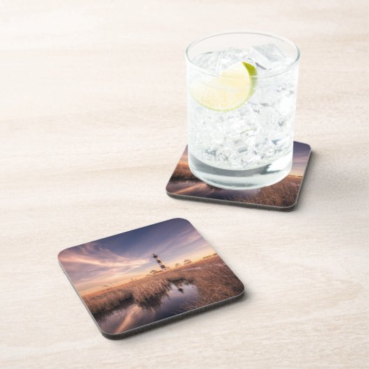 灯台 |ボーディアイランドアウターバンクNC コースター (右側)