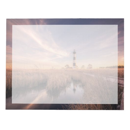 灯台 |ボーディアイランドアウターバンクNC ノートパッド (正面)