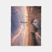 灯台 |ボーディアイランドアウターバンクNC フリースブランケット (正面)