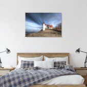 灯台 |ポイント・ベッツィ・レイク・ミシガン キャンバスプリント (インサイチュ (寝室))