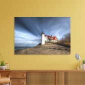 灯台 |ポイント・ベッツィ・レイク・ミシガン キャンバスプリント (インサイチュ (リビング))