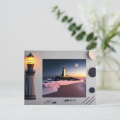 灯台、ポストクロッシング用はがき ポストカード (スタンド正面)