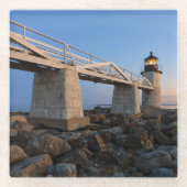 灯台 |ポートクライド・メイン・ライトハウス ガラスコースター (正面)