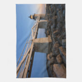 灯台 |ポートクライド・メイン・ライトハウス キッチンタオル (縦)