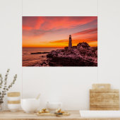 灯台 |ポートランドケープエリザベスメイン ポスター (キッチン)