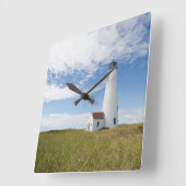 灯台 |マサチューセッツ州ライトハウス スクエア壁時計 (傾斜)