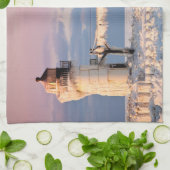 灯台 |ミシガン湖灯台 キッチンタオル (折り畳み)