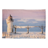 灯台 |ミシガン湖灯台 枕カバー (裏面)