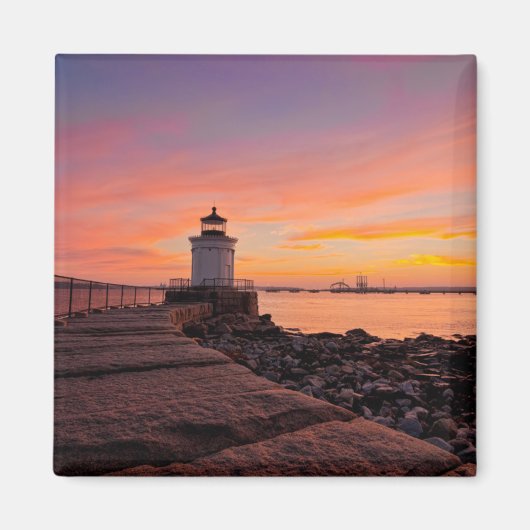 灯台 |メイン州サウスポートランド マグネット (正面)