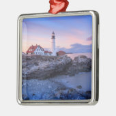 灯台 |メイン,エリザベス岬 メタルオーナメント (左)