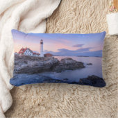 灯台 |メイン，エリザベス岬 ランバークッション (ブランケット)