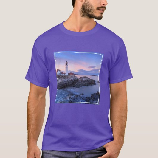 灯台 |メイン，エリザベス岬 Tシャツ (正面)