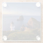 灯台 |ライトハウスケープブレット・ニュージーランド ガラスコースター (裏面)