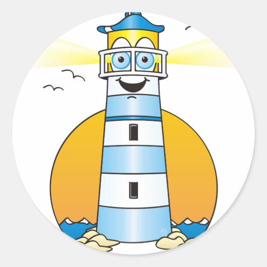 灯台 ラウンドシール (正面)