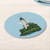 灯台 ラウンドペーパーコースター (アングル)