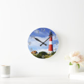 灯台 ラウンド壁時計 (ホーム)