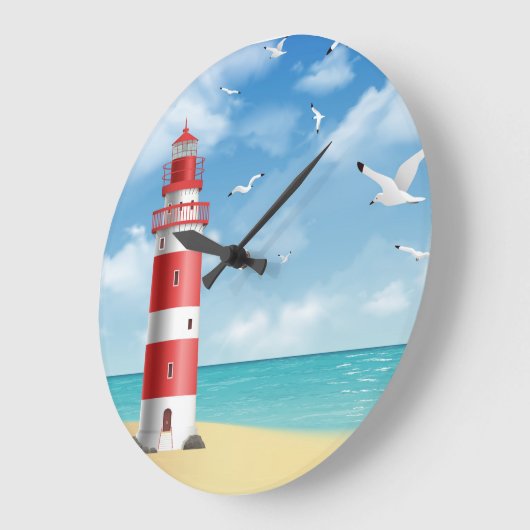 灯台 ラージ壁時計 (傾斜)