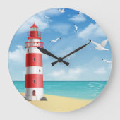 灯台 ラージ壁時計 (正面)
