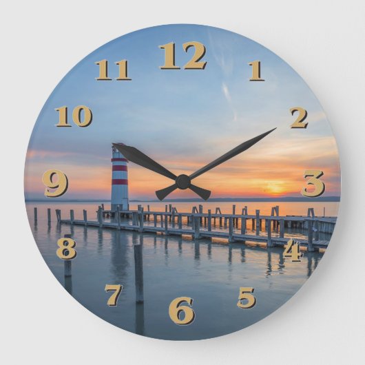 灯台 ラージ壁時計 (正面)