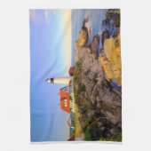 灯台 |ロックポートライトハウスメイン キッチンタオル (縦)