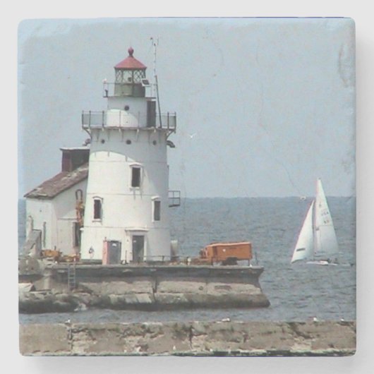 灯台（夏） ストーンコースター (正面)