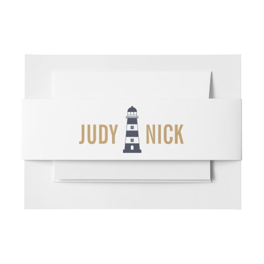 灯台 招待状ベリーバンド (正面例)